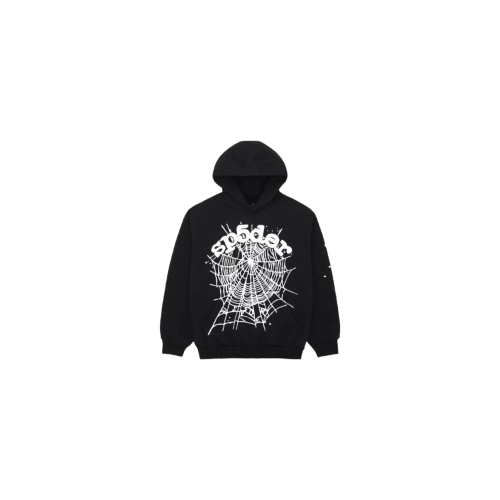 Sp5der OG Web Hoodie Black